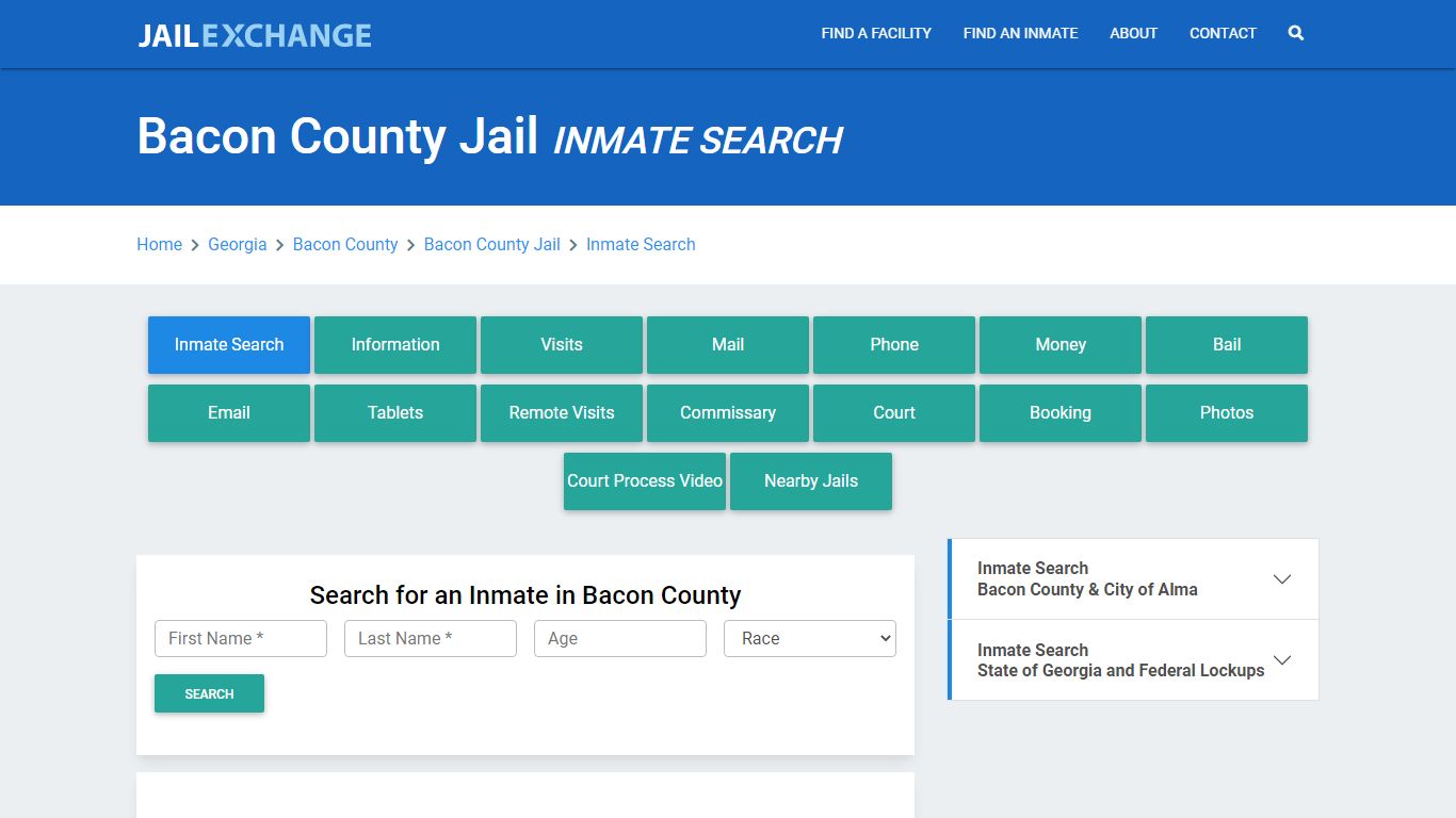 Bacon County Jail, GA Inmate Search: Roster & Mugshots